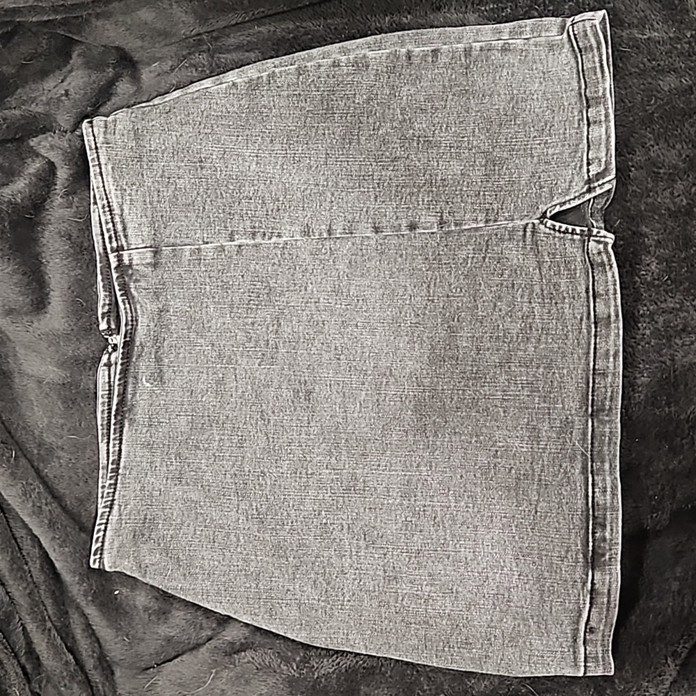 Black denim skirt, size 10